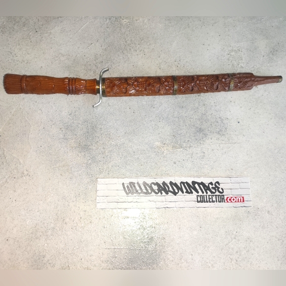 Hand Carved Indonesia Kelewang - Sword - Picture 3 of 6